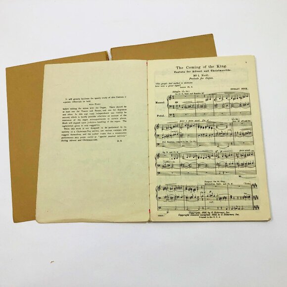 Music Booklet The Christian Dear Church Cantatas Dudley Buck Copyright 1923 - Picture 4 of 6